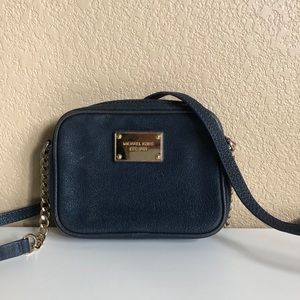 **SOLD** Michael Kors Navy Mini crossbody
